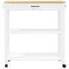 vidaXL Kitchen Trolley MONZA 84x40x88.5 cm Solid Wood Pine
