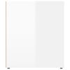 vidaXL TV Cabinet High Gloss White 100x35x40 cm Engineered Wood