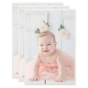vidaXL Photo Frames Collage 3 pcs for Wall or Table Silver 70x90cm MDF