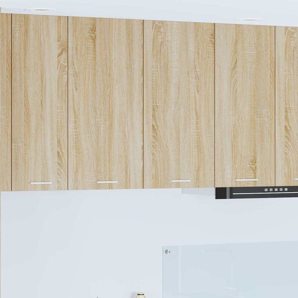 vidaXL Hanging Cabinet Sonoma Oak 80 x 31 x 80 cm Engineered Wood