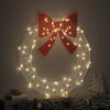 vidaXL Wreath with 80 LEDs Warm white 92 x 92 x 9.5 cm Acrylic