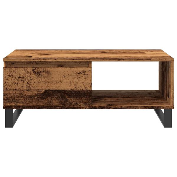 vidaXL Coffee Table Old Wood 90x50x36.5 cm Engineered Wood