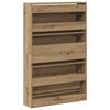 vidaXL Shoe Cabinet Artisan Oak 80 x 21 x 125.5 cm Engineered Wood