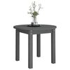 vidaXL Coffee Table Grey &Oslash; 55x45 cm Solid Wood Pine