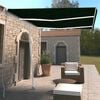 vidaXL Manual Retractable Awning with LED 350x250 cm Anthracite