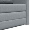vidaXL 2-Seater Folding Sofa Bed Light Grey 124 x 71 x 78 cm Fabric