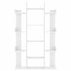 vidaXL Book Cabinet White 86x25.5x140 cm Engineered Wood