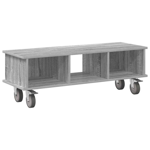 vidaXL TV Stand Grey Sonoma 100 x 35 x 35 cm Engineered Wood