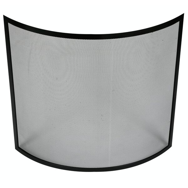 Perel Fireplace Screen 66x61 cm Black