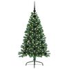 vidaXL Artificial Pre-lit Christmas Tree Green 120 cm PVC