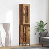 vidaXL Highboard Old Wood 34.5 x 34 x 180 cm Engineered Wood
