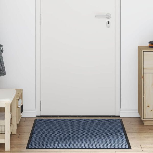 vidaXL Doormat Blue 90x120 cm