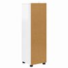 vidaXL Bathroom Cabinet with Shelf High Gloss White 30.5 x 30 x 101 cm