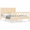 vidaXL Bed Frame without Mattress Small Double Solid Wood Pine