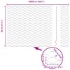 vidaXL Hexagon Fence Silver 0.8 x 100 m Galvanised steel