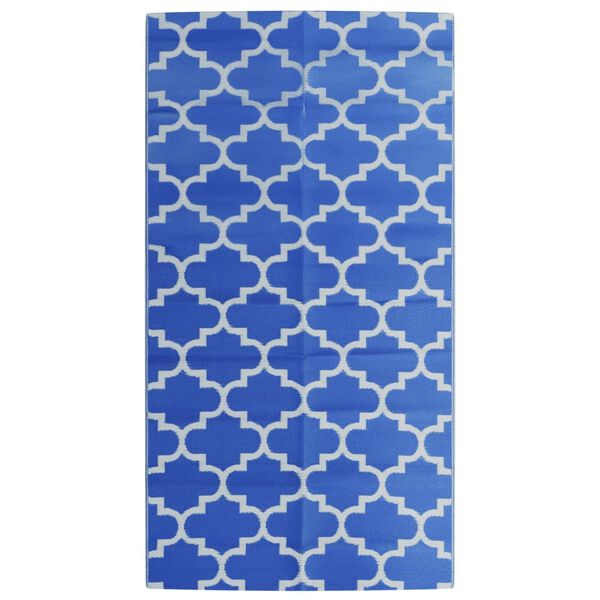 vidaXL Outdoor Carpet ARAKIL Blue 80x150 cm PP