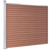 vidaXL Fence Panel WPC 175x146 cm Brown