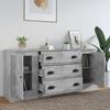 vidaXL Sideboards 3 pcs Concrete Grey Engineered Wood