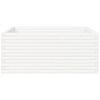 vidaXL Garden Planter White 110x110x46 cm Solid Wood Pine