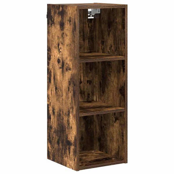vidaXL Hanging Cabinet Smoked Oak 30 x 29.5 x 80 cm Engineered Wood