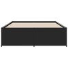 vidaXL Bed Frame without Mattress Black 140x190 cm