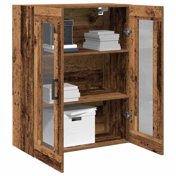 vidaXL Wall Cabinet Old Wood 69.5 x 34 x 90 cm Engineered Wood