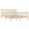 vidaXL Bed Frame without Mattress Double Solid Wood