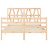 vidaXL Bed Frame without Mattress Small Double Solid Wood