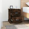 vidaXL Bedside Cabinet Smoked Oak 39x39x47.5 cm Engineered Wood