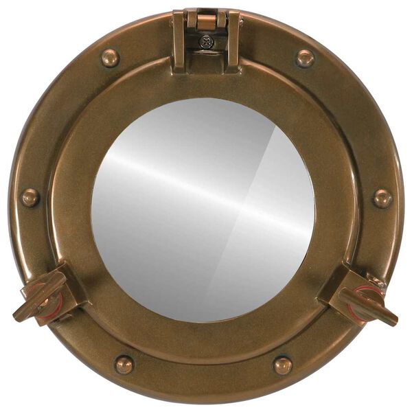 vidaXL Porthole Mirror Wall Hanging Ø23 cm Aluminium and Glass