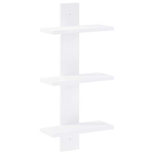 vidaXL Wall Shelf White 30 x 13.5 x 64.5 cm Engineered Wood