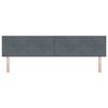vidaXL Headboard with Headboard Dark Grey 200 cm Faux Leather