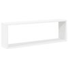 vidaXL Wall Cube Shelf 4 pcs White 80x15x26.5 cm Engineered Wood