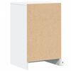 vidaXL Bedside Cabinet with LED Lights White Engineered Wood