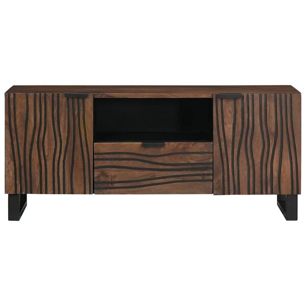 vidaXL TV Units with Drawer Walnut 105 x 33 x 46 cm Engineered wood