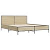 vidaXL Bed Frame without Mattress Sonoma Oak 135x190 cm Double