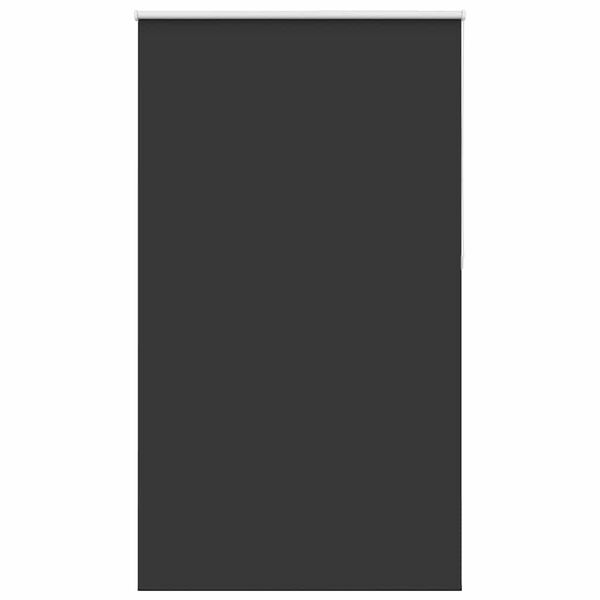 vidaXL Roller Blind Blackout Black 140x210 cm Fabric Width 136.6 cm Polyester