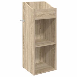 vidaXL Record Cabinet Sonoma Oak 36 x 36 x 95.5 cm Engineered Wood