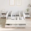 vidaXL Storage Bed Frame with Drawer White 120 cm Engineered Wood