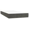 vidaXL Pocket Spring Bed Mattress Medium Dark Grey 100x190x20 cm Twin