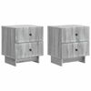 vidaXL Bedside Cabinet 2 pcs Grey Sonoma 43 x 34.5 x 47.5 cm