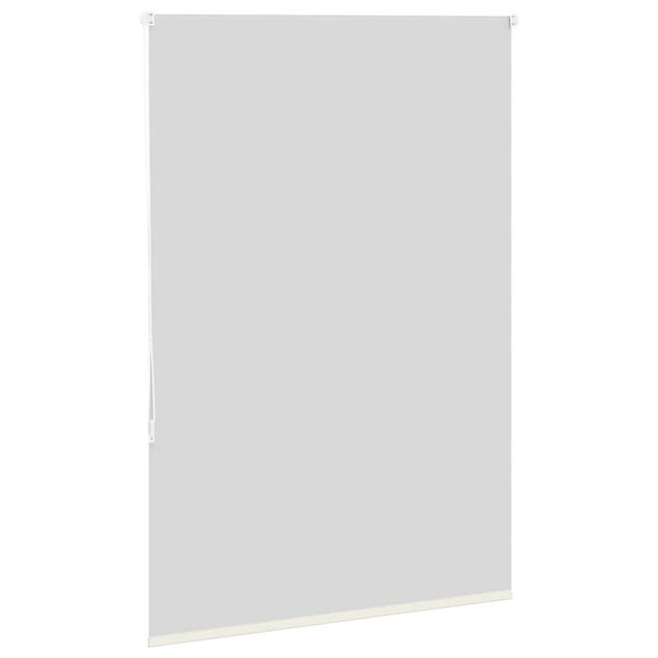 vidaXL Roller Blind Blackout Off White 115x130 cm Fabric Width 110.7 cm Polyester
