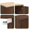 vidaXL Garage Cabinets 6 pcs Brown Oak Engineered Wood