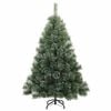 vidaXL Artificial Christmas Tree with 150 LEDs Green 150 cm PE and PVC