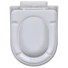 vidaXL Toilet Seats with Soft Close Lids 2 pcs Plastic White