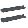 vidaXL Floating Shelf Wall-Mounted 2 pcs Anthracite 40 x 8.5 x 2.5 cm