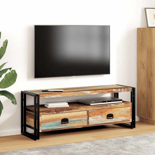 vidaXL TV Cabinet Solid Reclaimed Wood