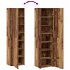 vidaXL Highboard 2 pcs Old Wood 45 x 42.5 x 185 cm