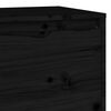 vidaXL TV Cabinet Black 140x35x40 cm Solid Wood Pine