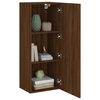 vidaXL TV Wall Cabinet Brown Oak 40.5x30x102 cm Engineered Wood
